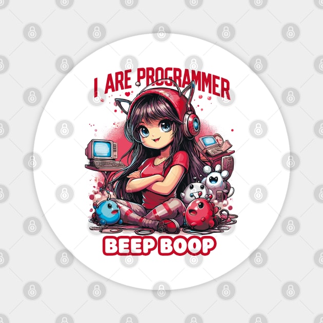 I Are Programmer Beep Boop Magnet by Cutetopia